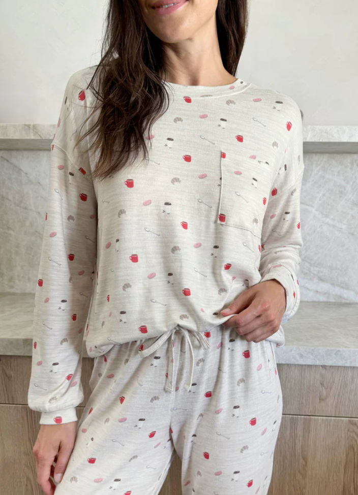 Splendid Flora Pillow Soft Brunch Set | Off White