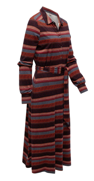 Ragwear Plantee Print Dress | Wine Red