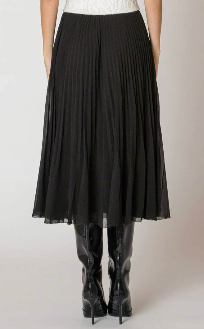 Dex Pleated Skirt | Black