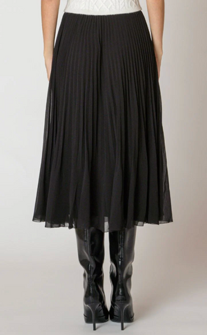 Dex Pleated Skirt | Black