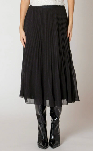 Dex Pleated Skirt | Black
