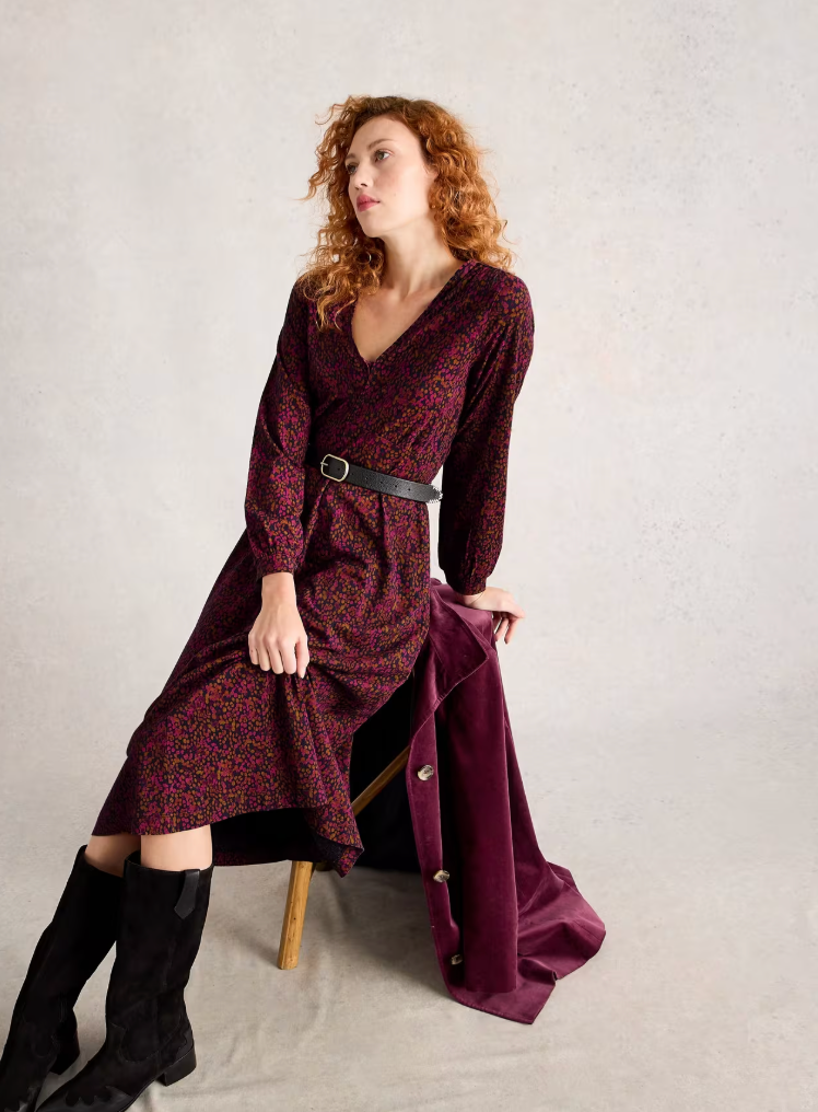 Whitestuff Megan Jersey Dress | Pink