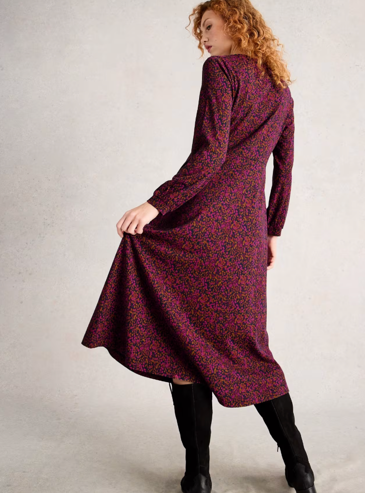 Whitestuff Megan Jersey Dress | Pink