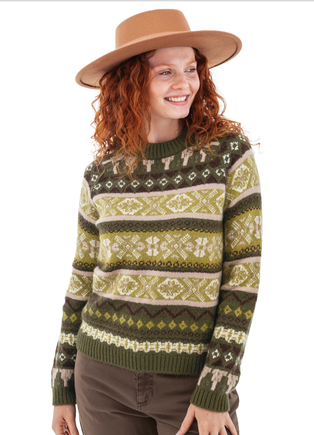 Aventura Nordic Fairisle Sweater | Ombre + Olive