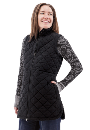 Aventura Flurry Vest | Black + Olive