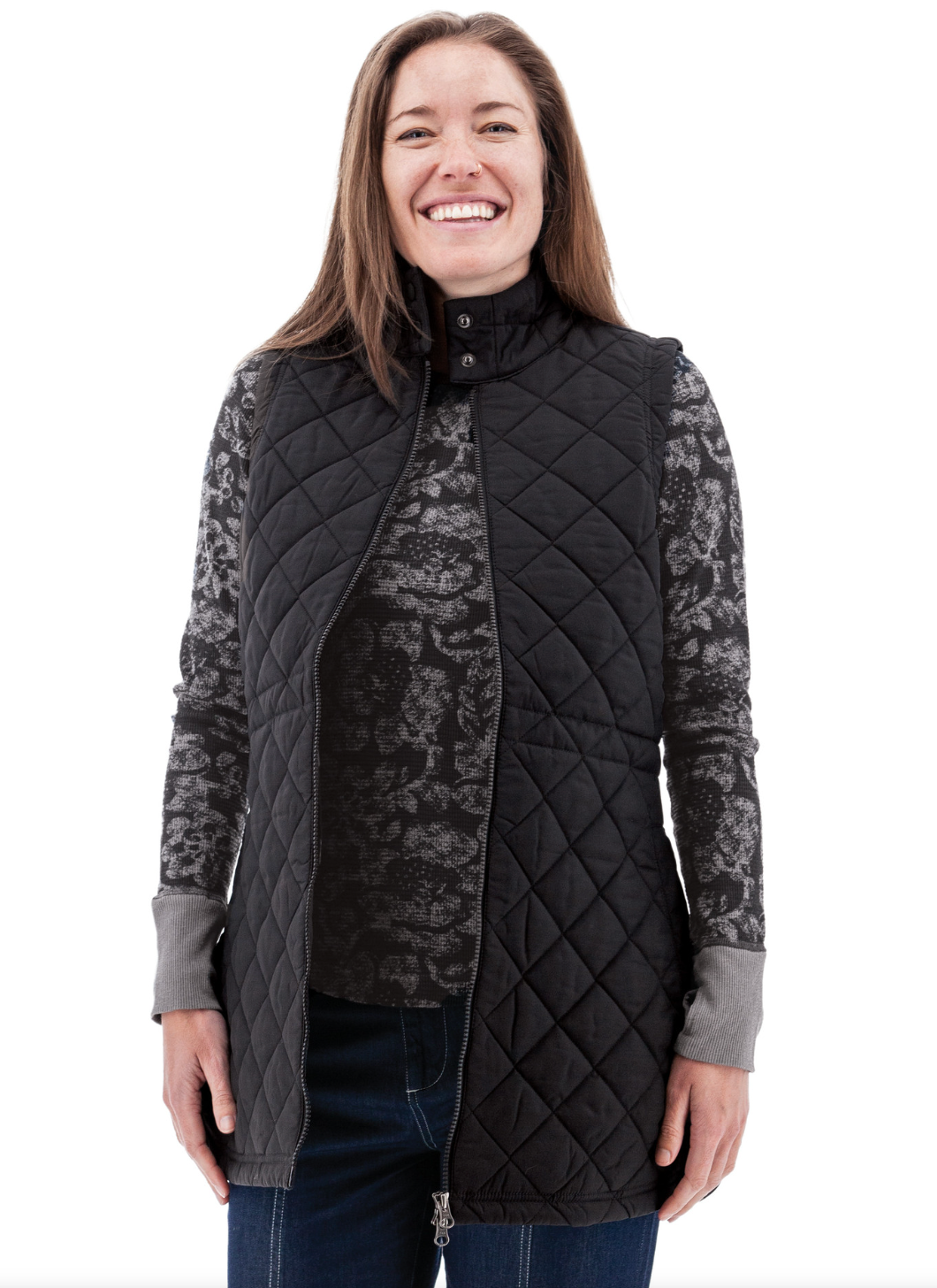Aventura Flurry Vest | Black + Olive