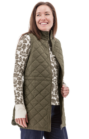 Aventura Flurry Vest | Black + Olive