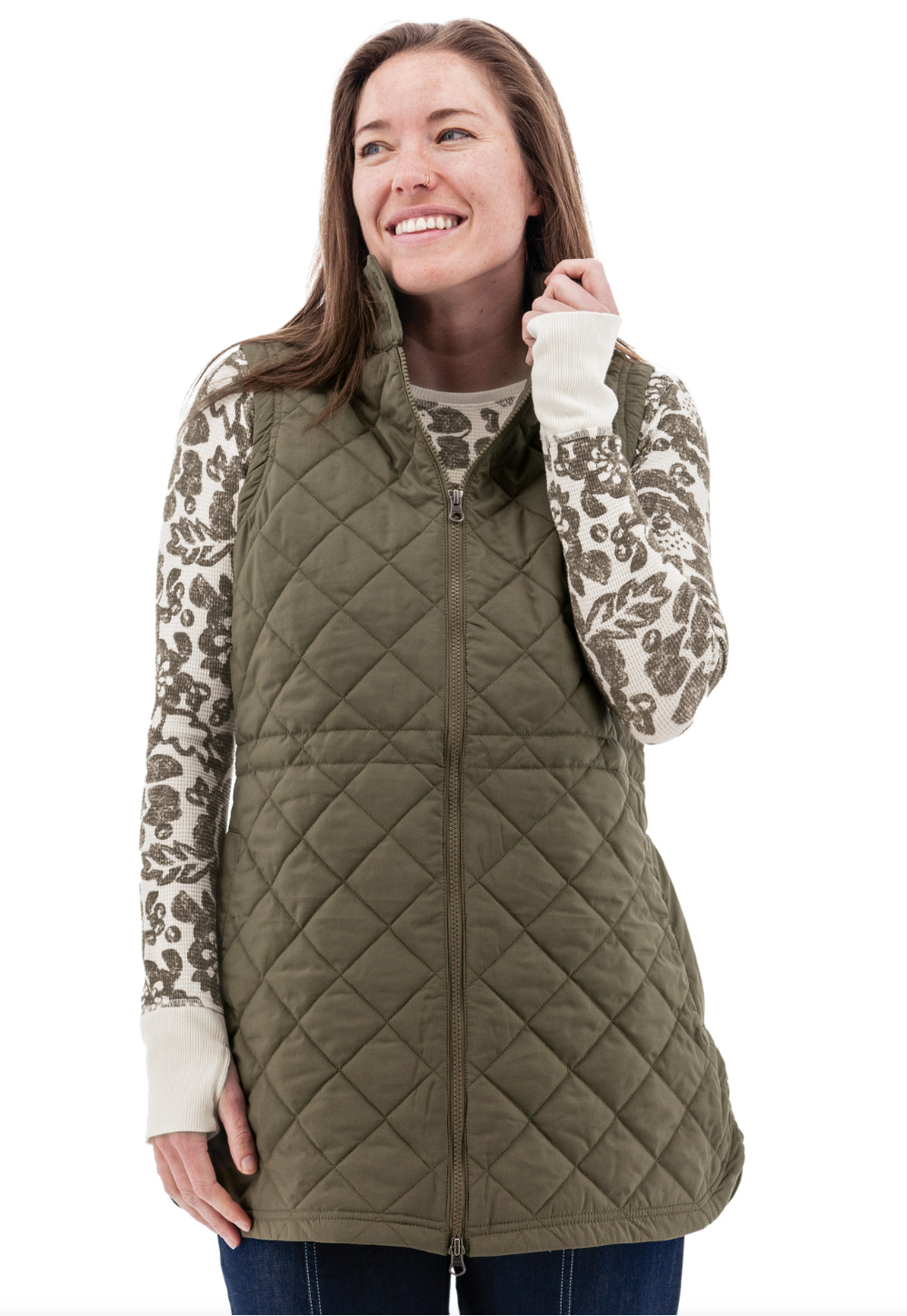 Aventura Flurry Vest | Black + Olive