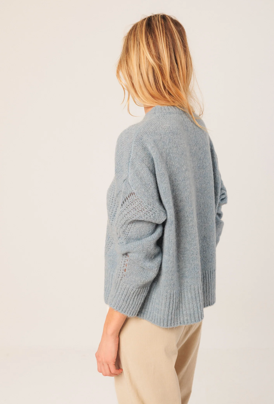 Indi & Cold Loose Knit Sweater | Blue