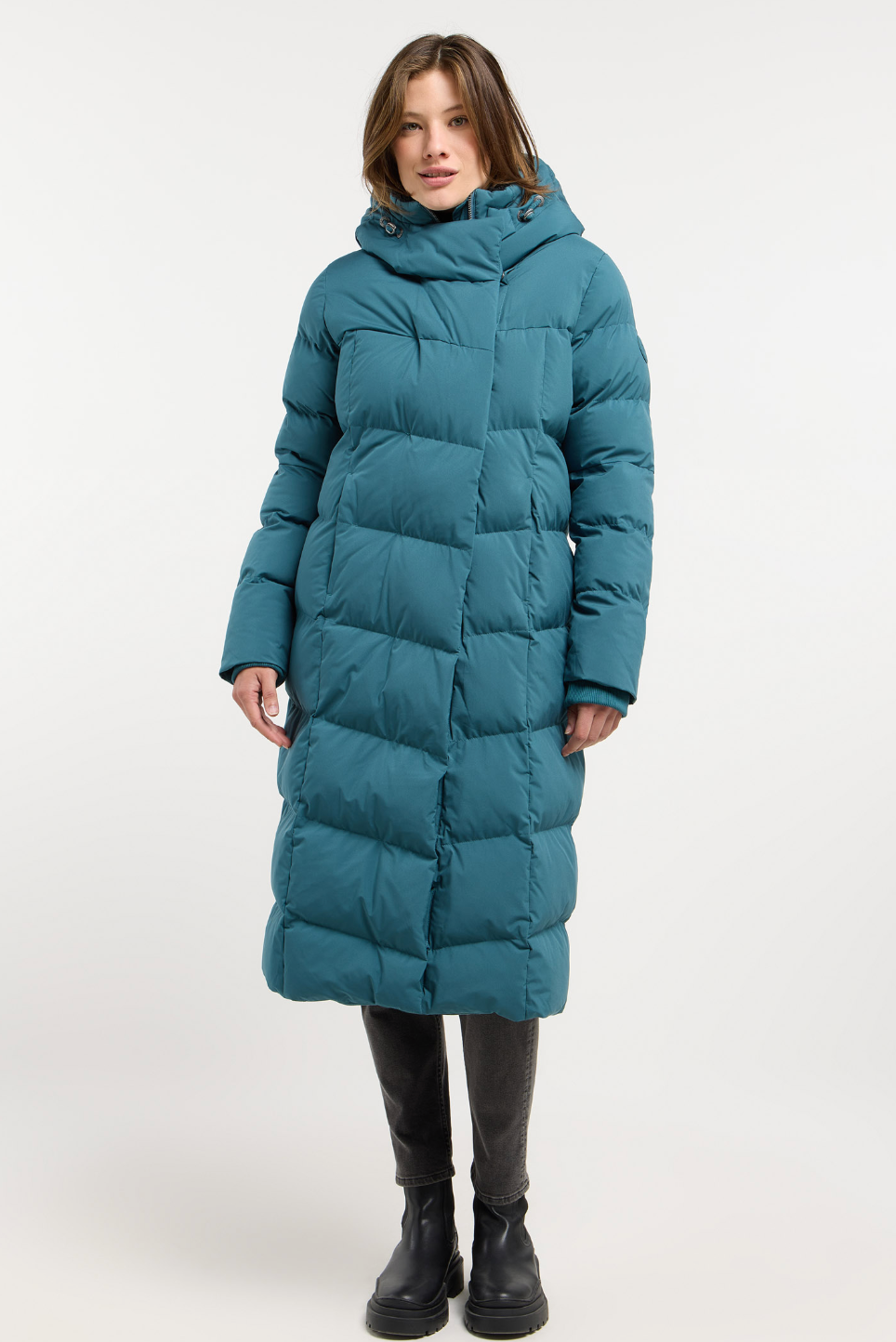 Ragwear Pavla Long Jacket | Ocean Green