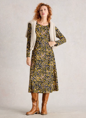 Whitestuff Medaline Jersey Dress | Multi