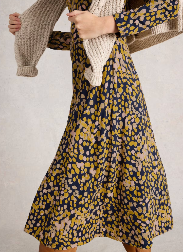 Whitestuff Medaline Jersey Dress | Multi