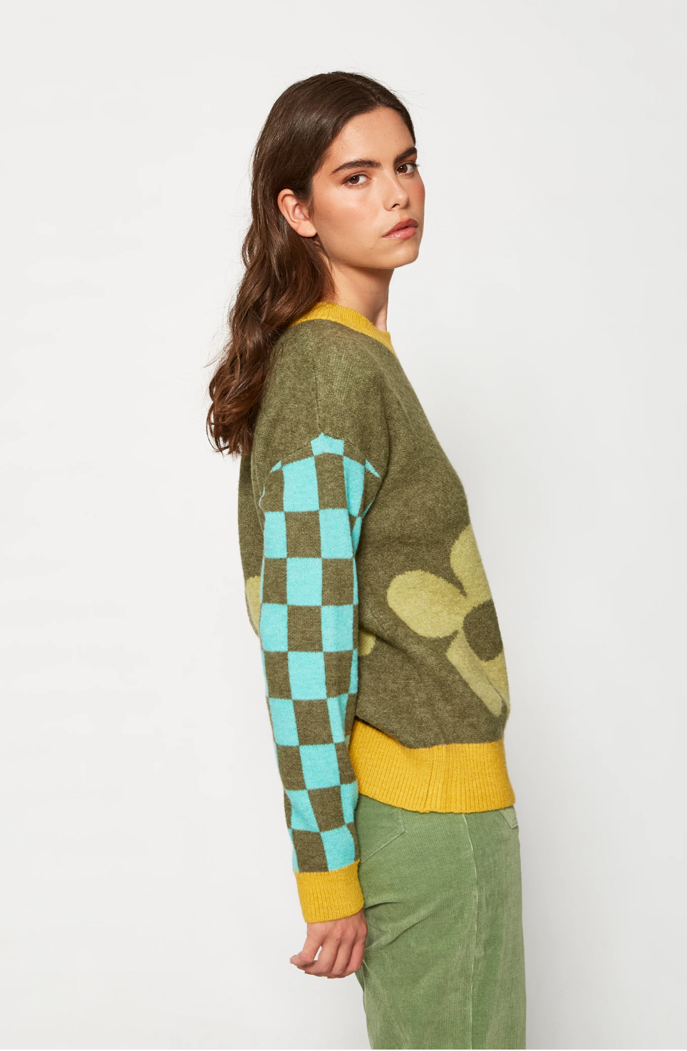 MDM Flower Sweater | Khaki