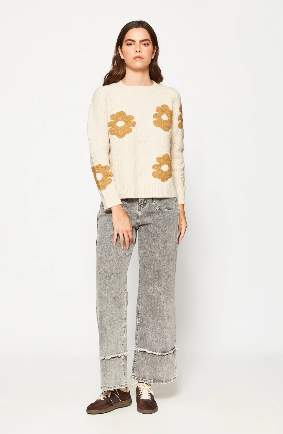 MDM Flower Sweater | Sand
