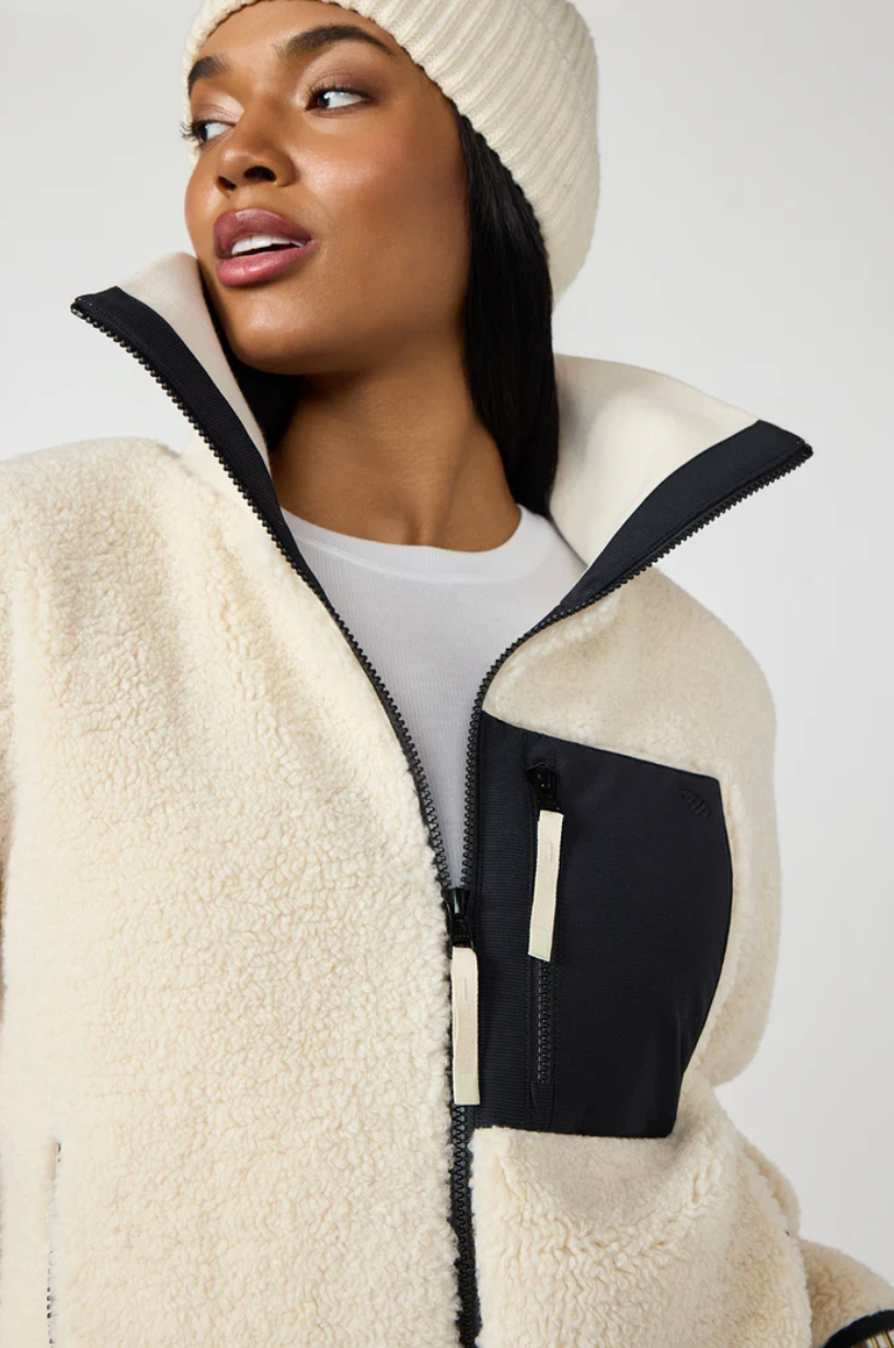 MPG Berber Colour Block Jacket | Birch