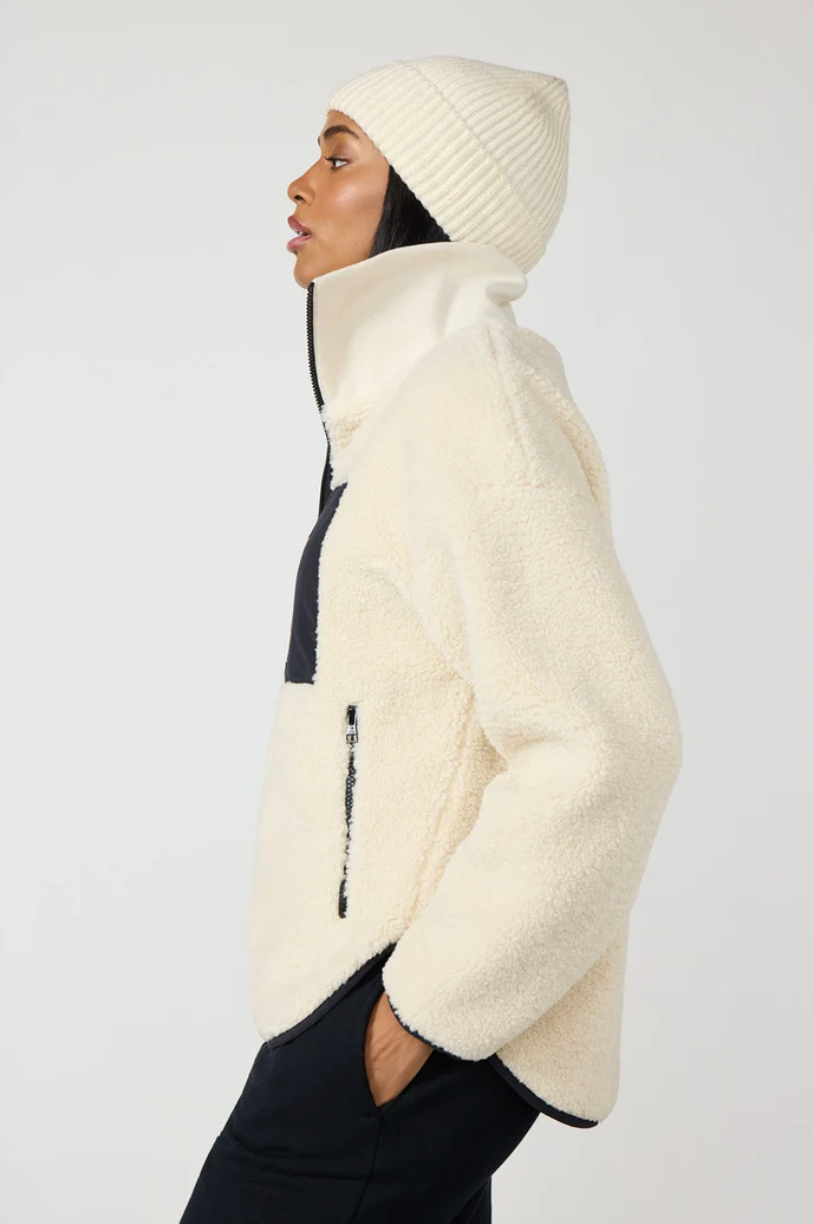 MPG Berber Colour Block Jacket | Birch