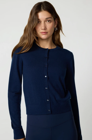 MPG Merino Cardigan | Navy
