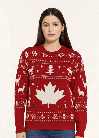 Canada Knitwear Snowfall Sweater | Red