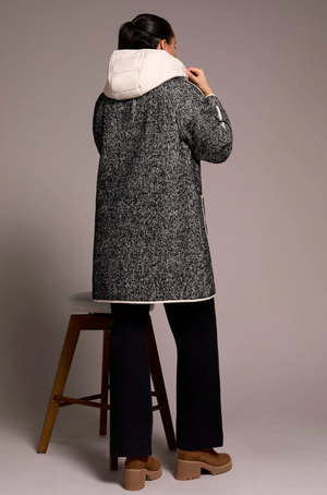 Tribal Herringbone Lightweight Fooler Coat | Charcoal