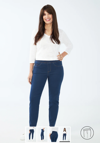 French Dressing Jeans Pull on Ankle Pant | Indigo