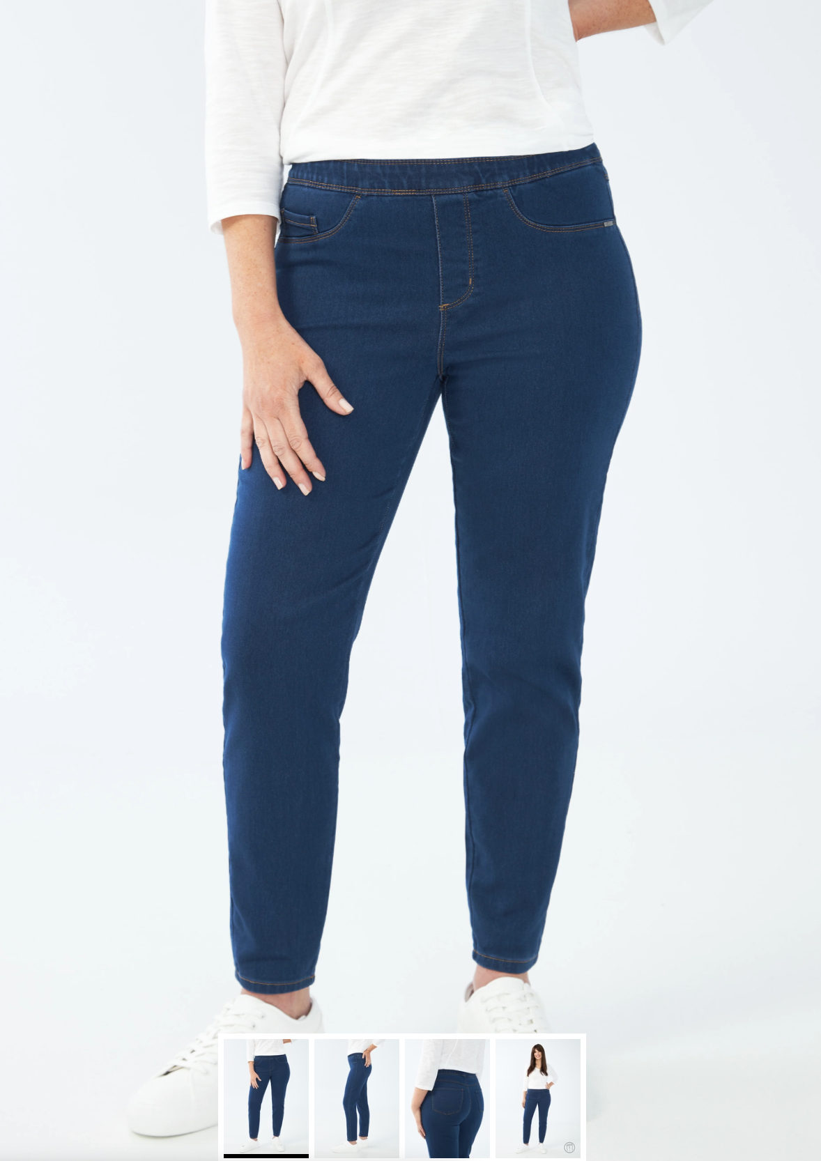 French Dressing Jeans Pull on Ankle Pant | Indigo
