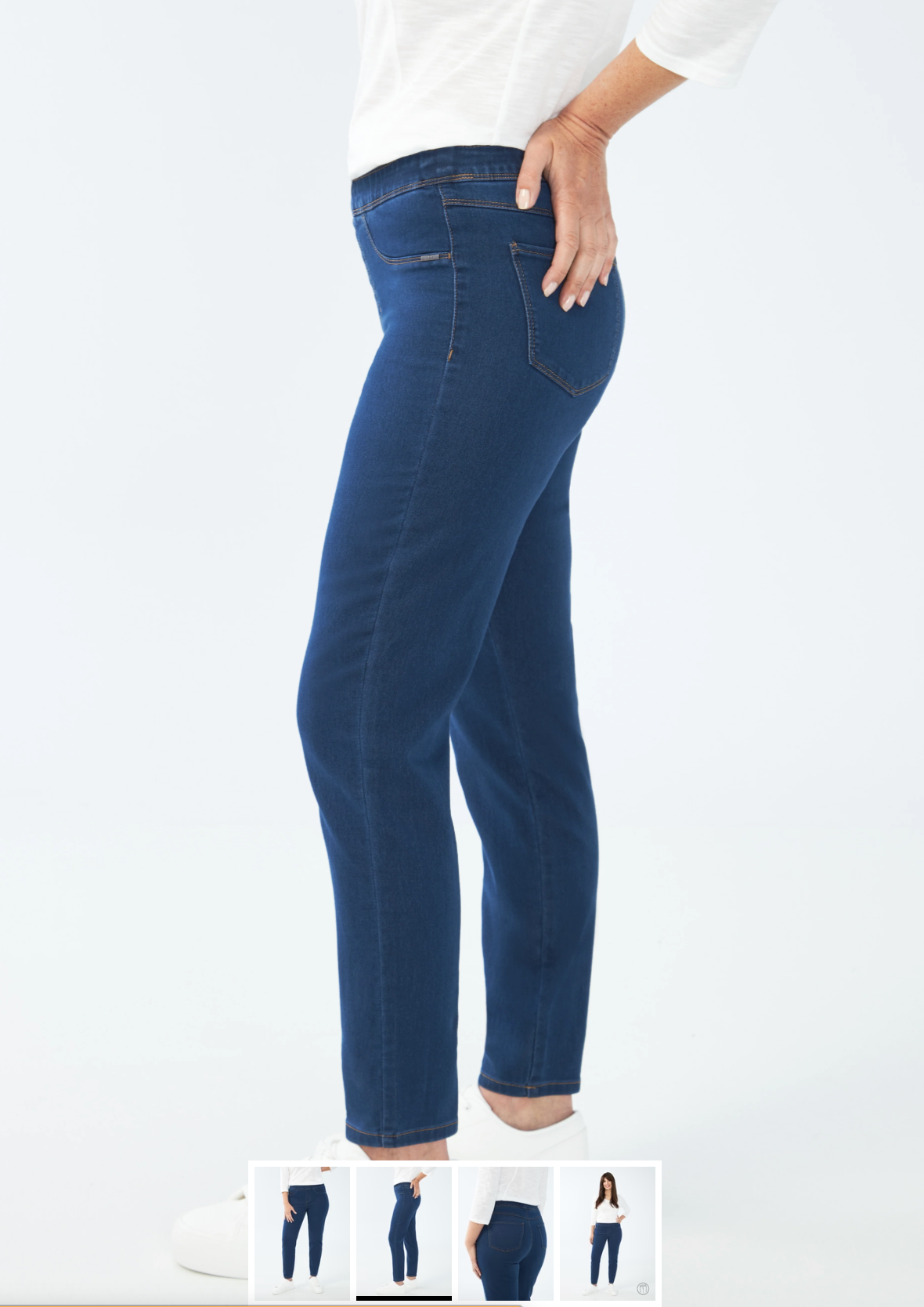 French Dressing Jeans Pull on Ankle Pant | Indigo