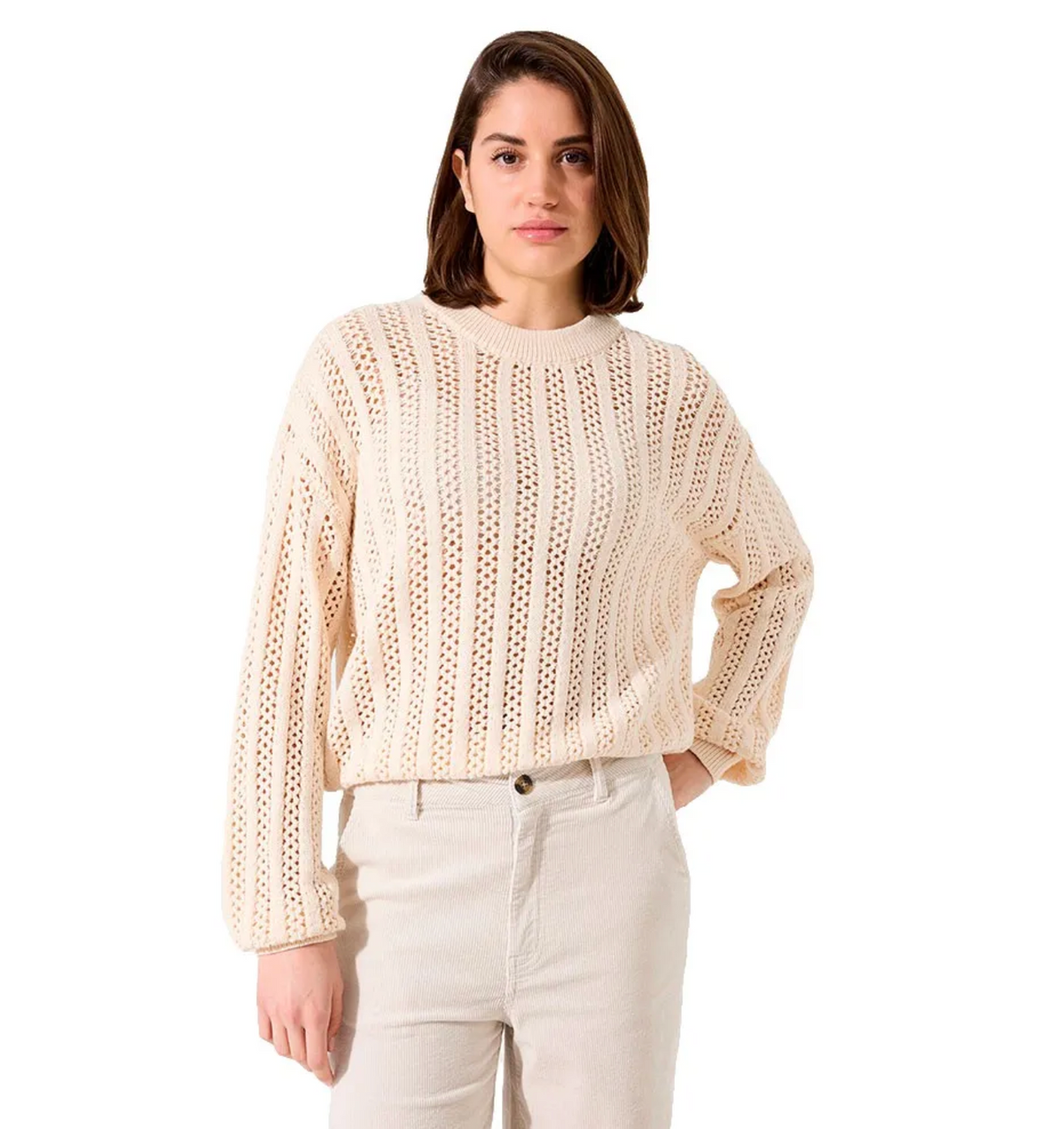 Garcia Ladies Pullover | Off-White