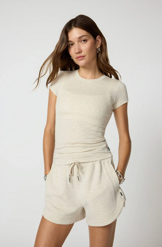 MPG Dreamweave Baby Rib Tee | Black + White