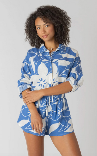 Room 34 Floral Blouse | Azure