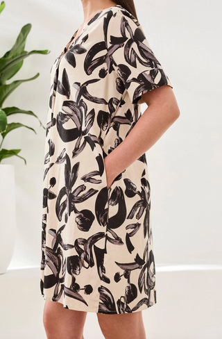 Tribal Woven Short Sleeve Dress | Canvas