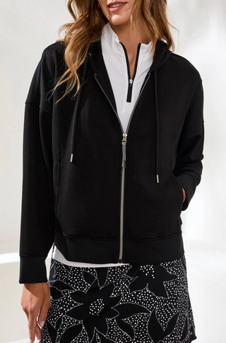 Tribal Lux Hooded Cardigan | Black