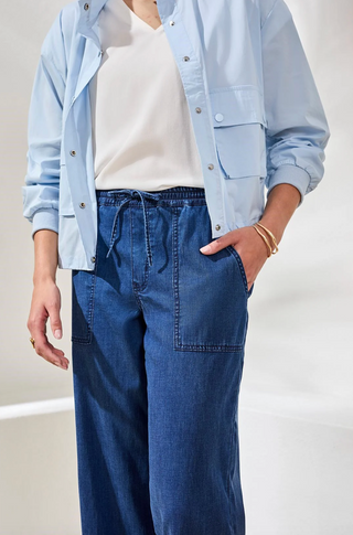 Tribal Aubrey Soft Drape Denim Wide Leg Pant | Seahaven