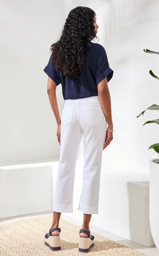 Tribal Comfort Stretch Pull On Capri | Moss+ Sangria + Seasme + White
