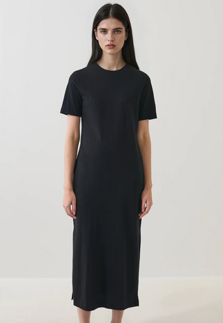 Patrick Assaraf Organic Pima T-Shirt Dress | Black