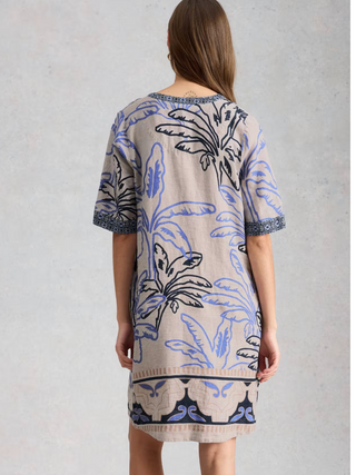 White Stuff Ash Linen Dress | Ivory