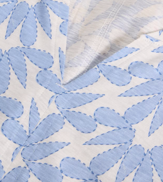 White Stuff Nelly Notch Neck Tee | Blue + Pink