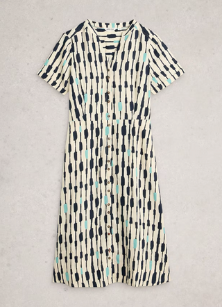 White Stuff Iris Linen Dress | Ivory