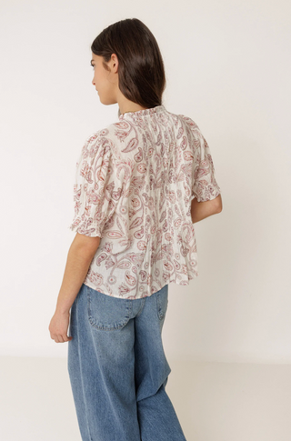 Indi & Cold Micro Ruffled Shirt | Lychee