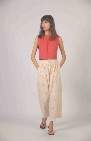 Korner Top with Tie Back | Red