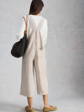 White Stuff Violal Linen Dungaree | Natural