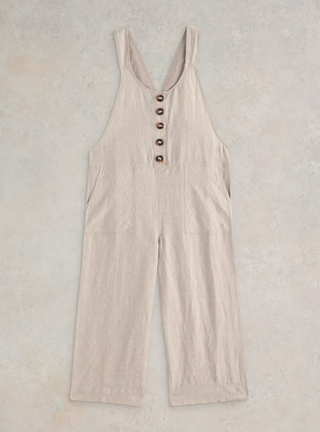 White Stuff Violal Linen Dungaree | Natural