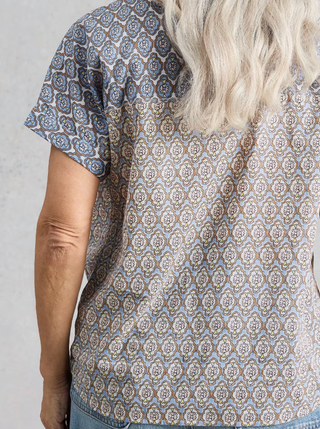 White Stuff Orla Pop Over Shirt | Blue