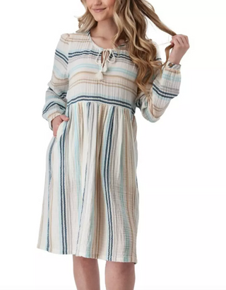 Aventura Good Vibes Dress | Egret