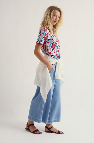 Seasalt Bryher View Tshirt | Chalk