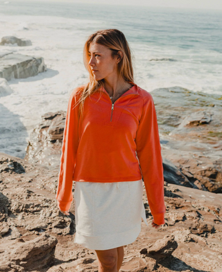 Krimson Klover Newport 1/2 Zip | Coral