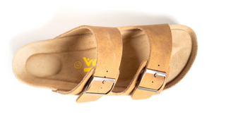 Viking Chatham Sandal | Blue Floral + Rustic Brown