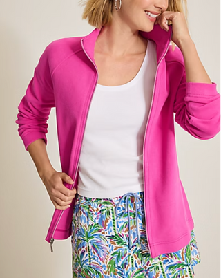 Tommy Bahama New Aruba Full Zip | Berry