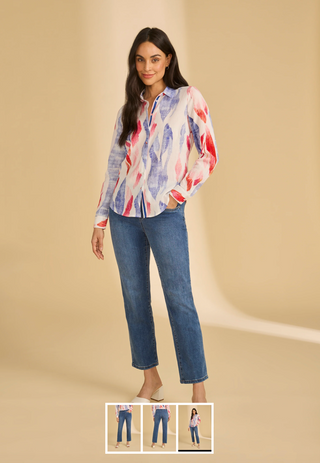 French Dressing Pull-On Straight Ankle | Med Wash