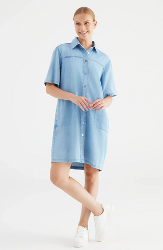 Cup of Joe Nikki Relaxed Dress | Medium Blue