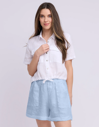 Yoga Jeans Linen Shorts | Azzura